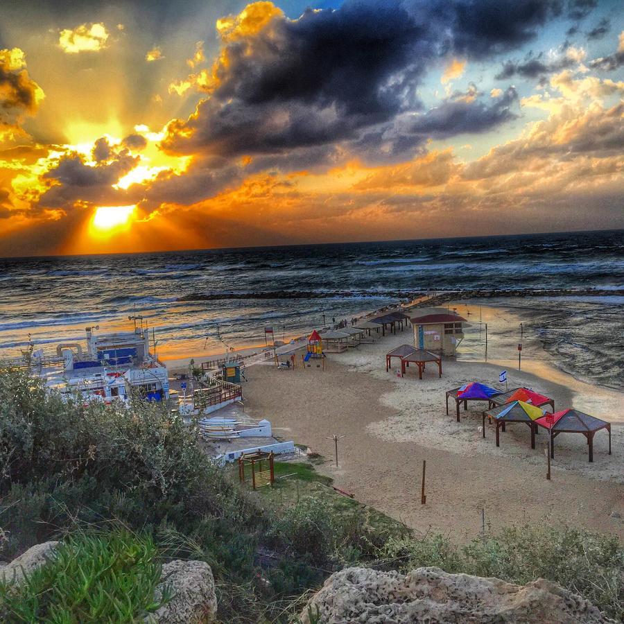 דירות תל אביב סטודיו מהמם ליד הים עם חנייה מראה חיצוני תמונה